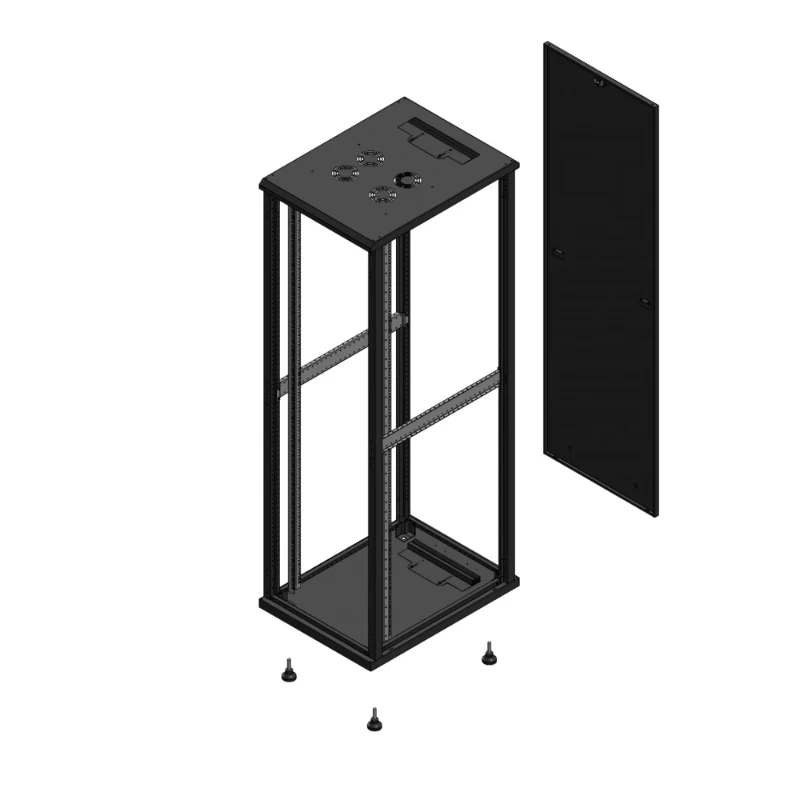 Gigamedia Vloer patchkast SP PAR EX 19" 42HE 600x800mm Zwart GGM 704268SPPAREX