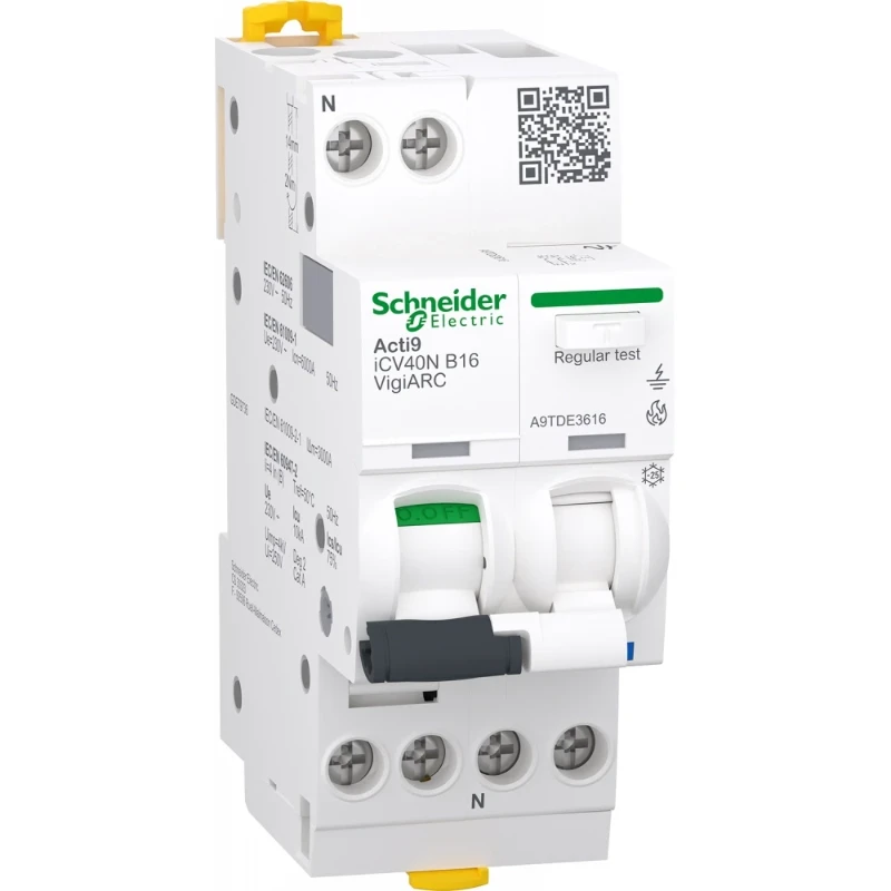 Schneider Electric Acti9 iCV40 ARC 1PN B 16A 30mA RCBO AFDD