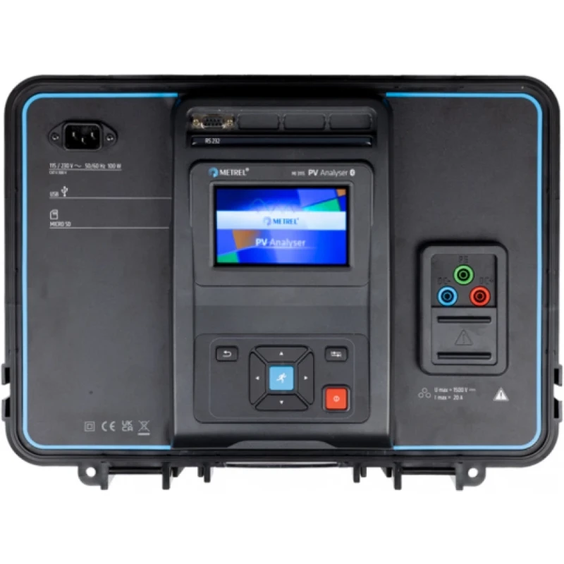 Metrel PV analyser 1500V en AC installatietester cat. 1 en 2 tests
