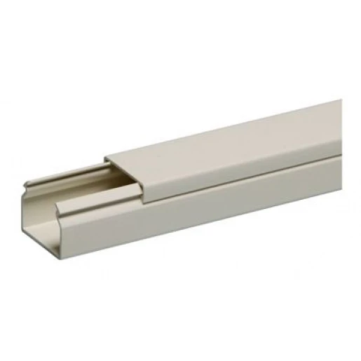 Attema Kabelkoker 2000x30x23mm PVC Bodemperforatie met deksel wit RAL 1013 AT9098