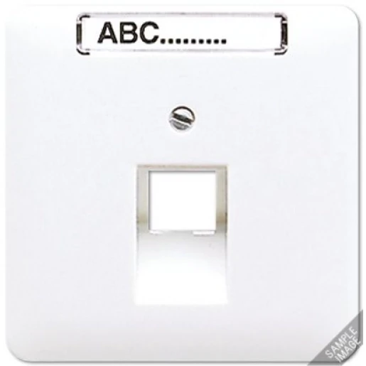 Jung CD range centraalplaat cd500 UAE/IAE 1 connector Met label grijs CD569-1NAUALG