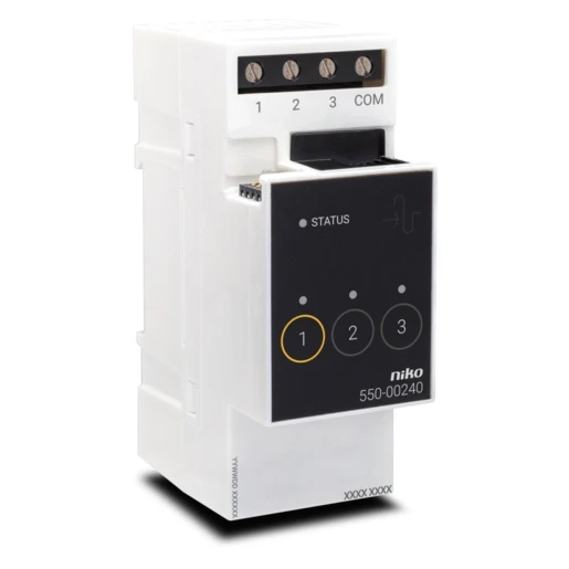 Niko Home Control Analoge stuurmodule 0 - 10V 3-voudig DIN-rail 550-00240