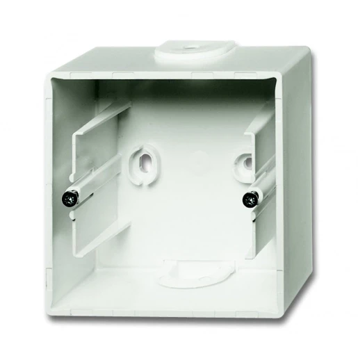 ABB Busch-Jaeger Future opbouwbak + bodem 1-voudig wit Horizontaal en verticaal 2CKA001799A0921