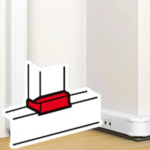 Legrand DLP t-stuk wandgoot 80x50mm wit RAL 9003 075671