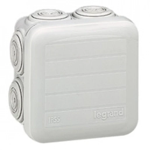 Legrand Plexo lasdoos 65x65x40 7tules grijs