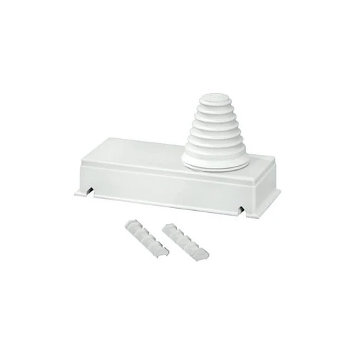 Hensel Aanbouwflens Wandmaat 2 met invoer tule 1x 72 mm