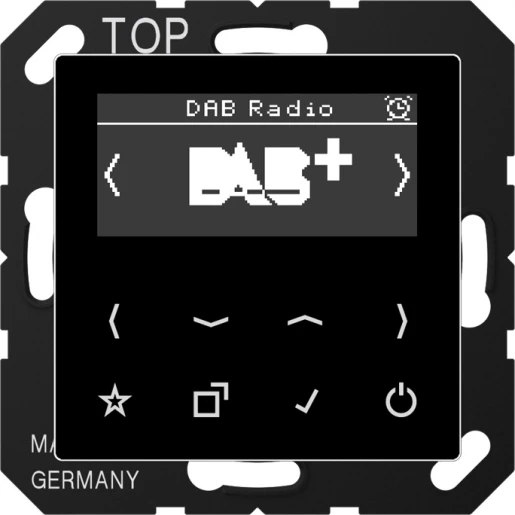 Jung AS/A range smartradio a500 DAB+ FM ontvanger zwart DABASW