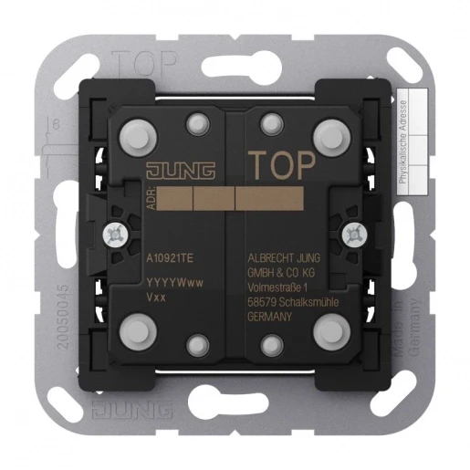Jung AS/A range Taster uitbreiding KNX 2-voudig inbouw IP20 A10921TE