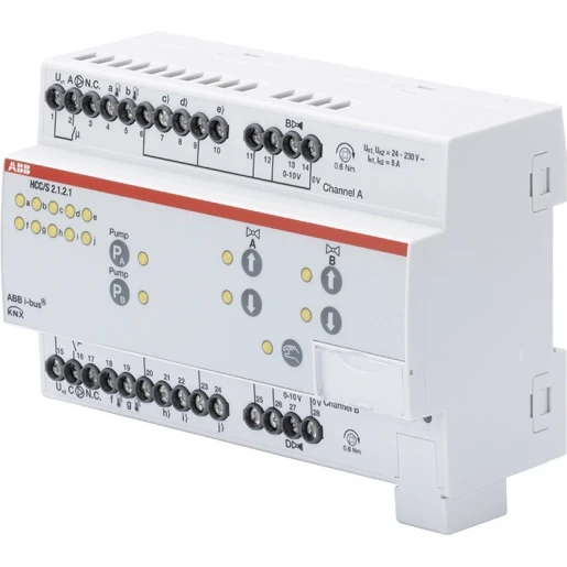 ABB Busch-Jaeger I-Bus KNX Verwarmings-/koelcircuitregelaar climaeco KNX 4-voudig 0 - 10V 2CDG110219R0011