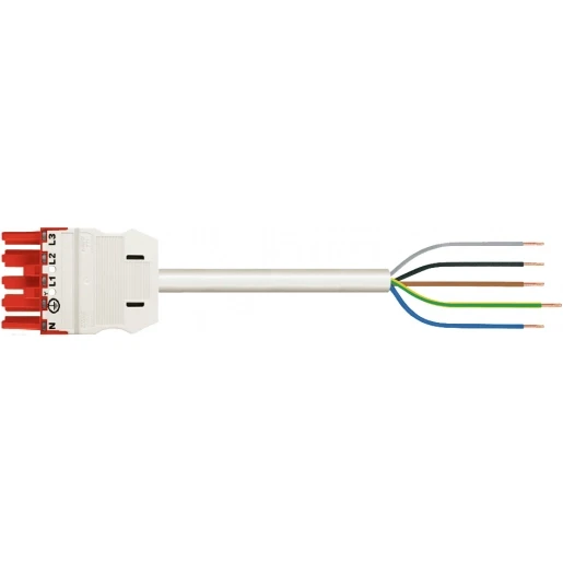 Wago SERIE 771 Patchkabel gebouwinstallatie 5p Contrastekker (female) Vrij kabeluiteinde 2000mm