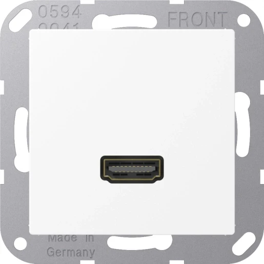 Jung A range afdekking a500 matwit 1x hdmi MAA1112WWM