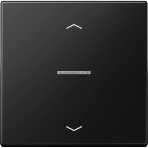 Jung LS range tastafdekking standaard pijlen enkelvoudig Mat zwart RAL 9005 FMLS1700PSWM
