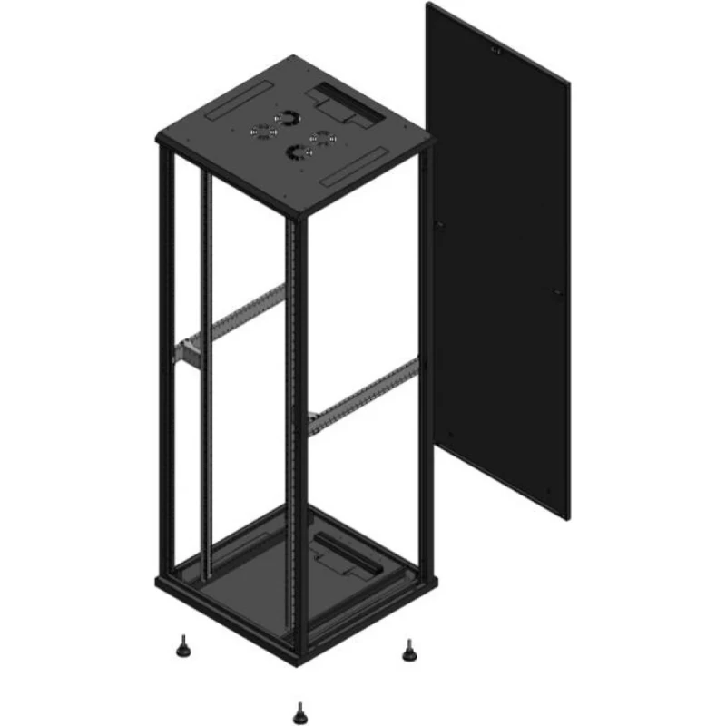 Gigamedia Vloer patchkast SP PAR EX 19" 47HE 800x800mm Zwart GGM 704788SPPAREX
