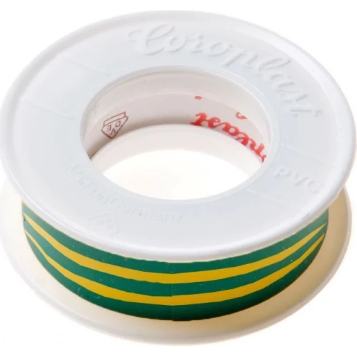 Coroplast Isolatieband ouderdoms-en weerbestendig 50mmx25 meter groen/geel