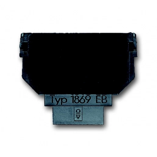 ABB Busch-Jaeger Balance, SI, Solo, carat, Alpha, Im Inzetplaat Blindkap Bedieningselement 2 connectoren Zonder label antraciet 2CKA001764A0208