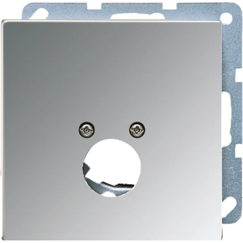 Jung LS range Afdekplaat BNC Luidsprekeraansluiting 1 connector MetaalZonder label chroom GCR2962-1