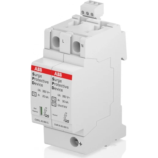 ABB Overspanningsbeveiliging Type 2 1P+N Cardridge vervangbaar