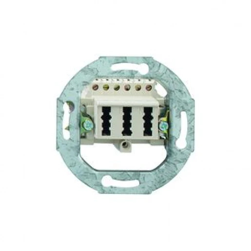 Peha Wandcontactdoos TAE Basiselement 3 connectoren Zonder label wit 00981091