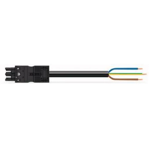 Wago Serie 771 Patchkabel gebouwinstallatie 3p Contrastekker (female) Vrij kabeluiteinde 5000mm