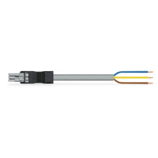 Wago Serie 891 Patchkabel gebouwinstallatie 3p Contrastekker (female) Vrij kabeluiteinde 5000mm