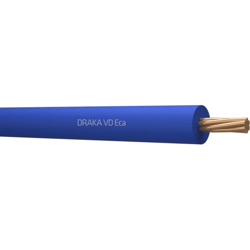 Draka VD Eca Installatiedraad 1x10mm² Eca PVC 70°C blauw 100M Ring 802841F3