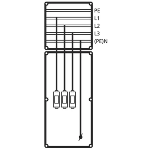 Eaton AFTAKSTR.VERNIK. HXNH 630 NH3 N ONDER 4P