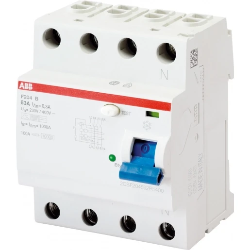 ABB System Pro M Compact Aardlekschakelaar 4p 63A 0.03A type F 2CSF204325R1630