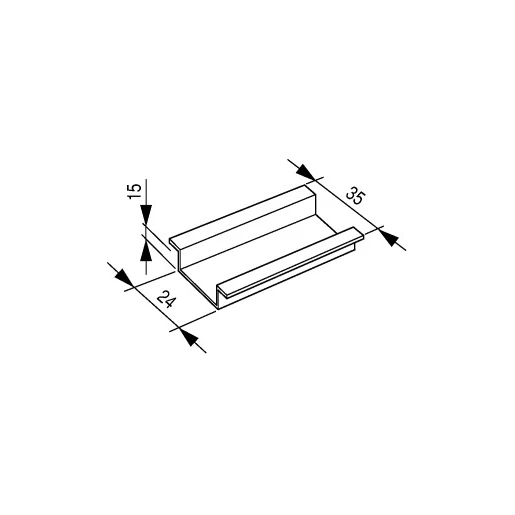 Eaton Omegarail 35x15mm L=2000mm