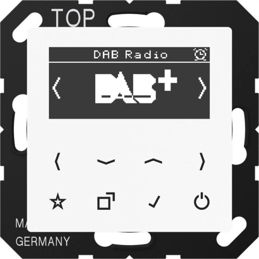 Jung AS/A range smartradio a500 alpine wit DAB+ FM ontvanger wit DABAWW