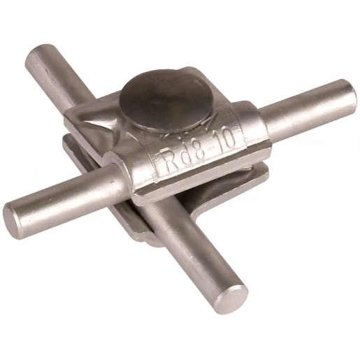 Dehn Mv clamp al f.rd 8-10mm with truss head screw