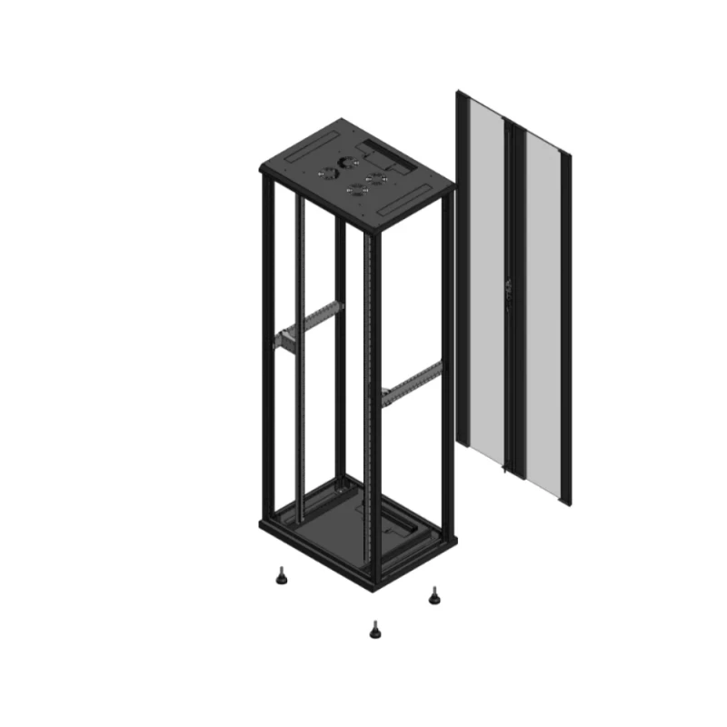 Gigamedia Vloer patchkast SP AR dubbel VER EX 19" 47HE 800x600mm Zwart GGM 704786SPPVDEX