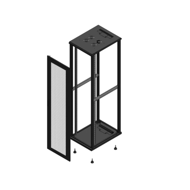 Gigamedia Vloer patchkast AV enkel PER SP EX 19" 47HE 600x800mm Zwart GGM 704768PPSSPEX