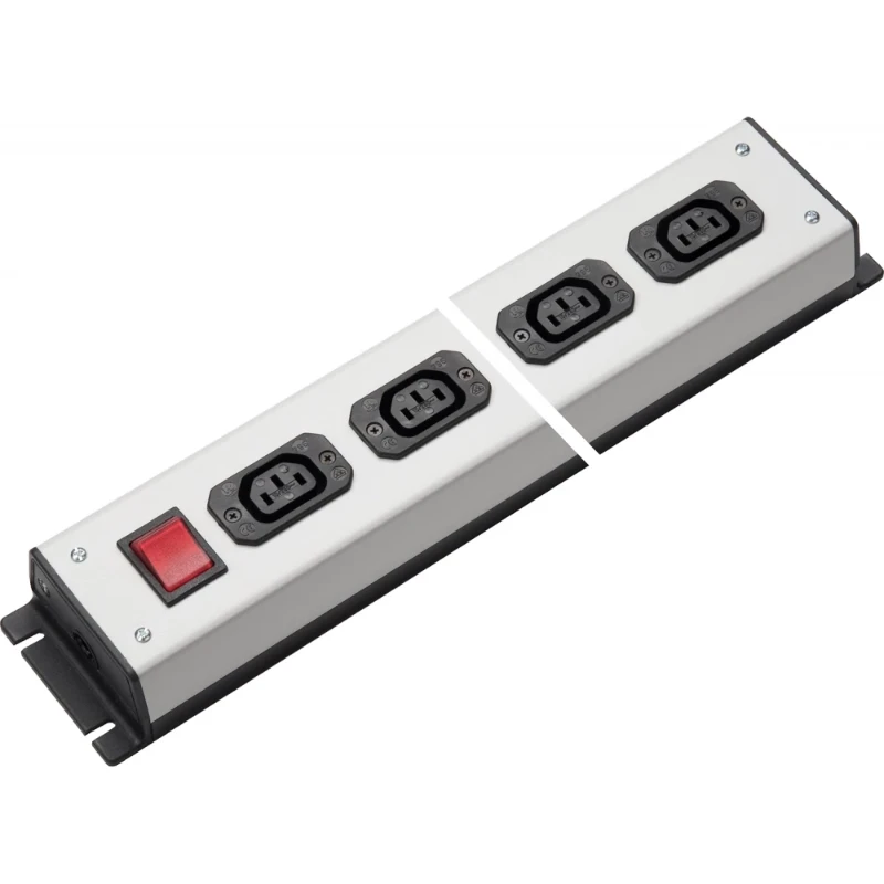 Martin Kaiser Toestel contactdooscombinatie C13 grijs-zwart 10A IP20 1021/6L-SW