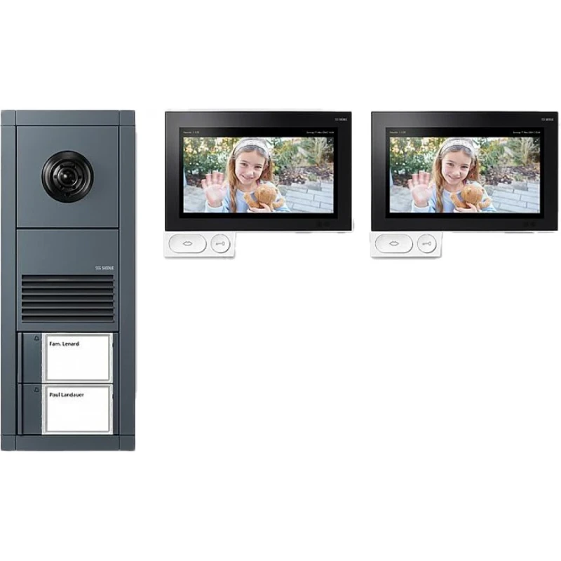 Siedle Video-Set Vario In-Home 2 woningen Antraciet grijs