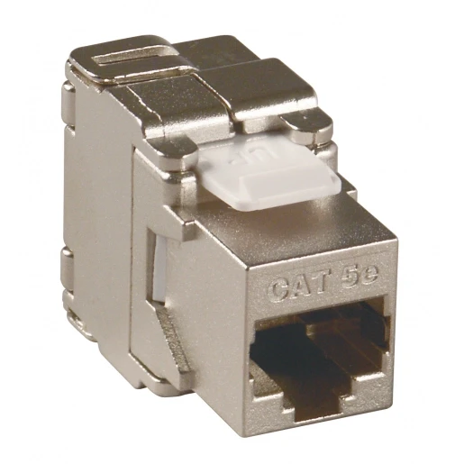 Gigamedia Cat5e stp toolless keystone jack zwart