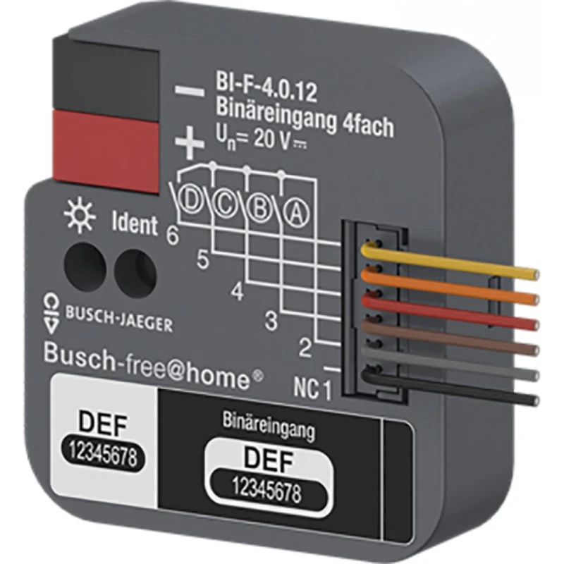 ABB Busch-Jaeger Binaire ingang 4 voudig inbouw