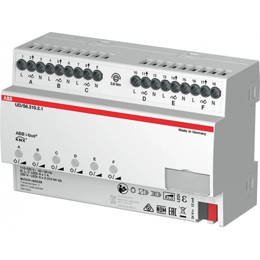 ABB Busch-Jaeger KNX LED DIMMER 6-V 210 W/VA DINRAIL