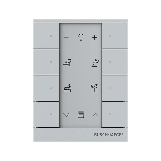 ABB Busch-Jaeger F@home Tenton Bedieningselement aluminium IP20 RAL 9006 2CKA006220A0880