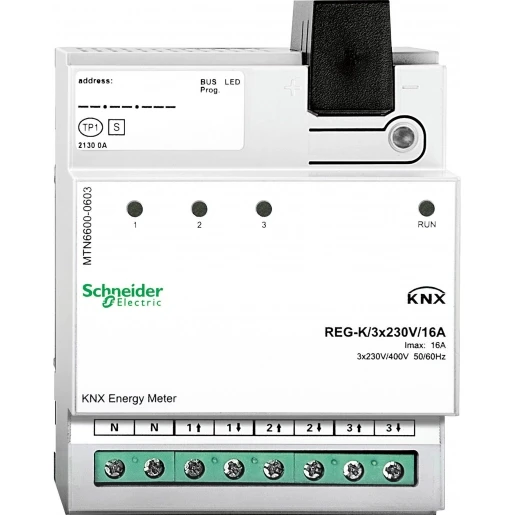 Merten SpaceLogic KNX Energiesensor REG-K / 3x230V / 16A KNX MTN6600-0603