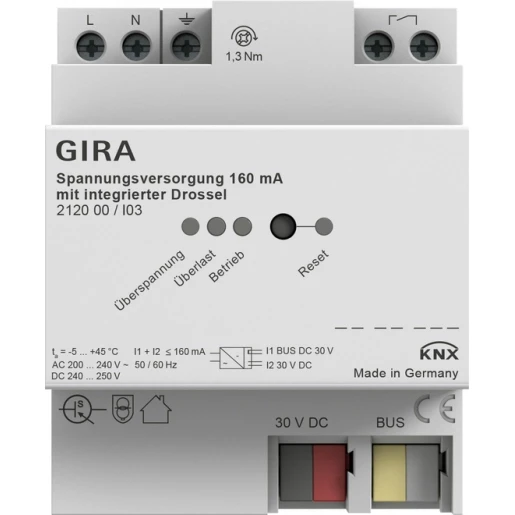 Gira Voeding KNX DIN-rail 212000