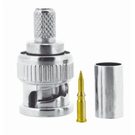 Gigamedia Coax connector KX6A (1 stuk = 50) Male RG 59 GGM BNCMKX6L