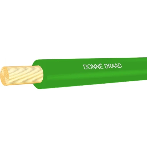Donné VMDS 90C Montagedraad 0.5mm² Eca PVC 90°C groen 100M Doos 009292D3