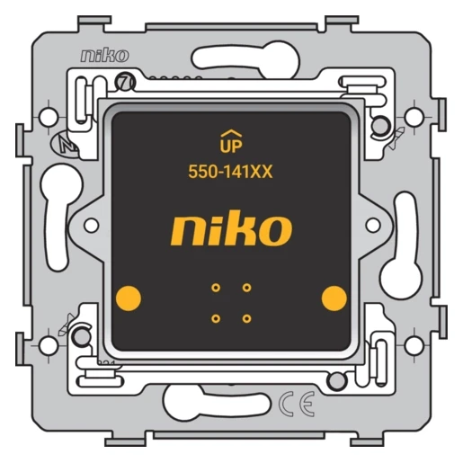 Niko Home Control Muurprint + sokkel 71x71mm 1x Montage horizontaal 550-14117