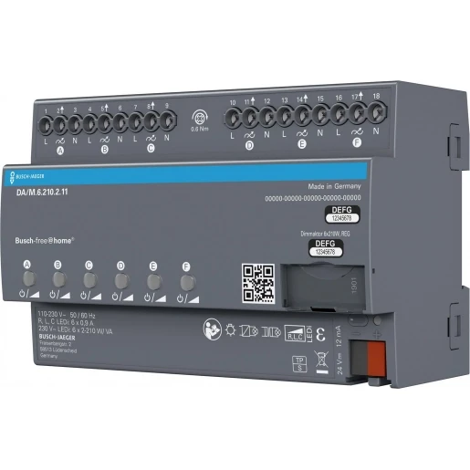 ABB Busch-Jaeger f@h LED Dimmer 6v 210W/VA DINr