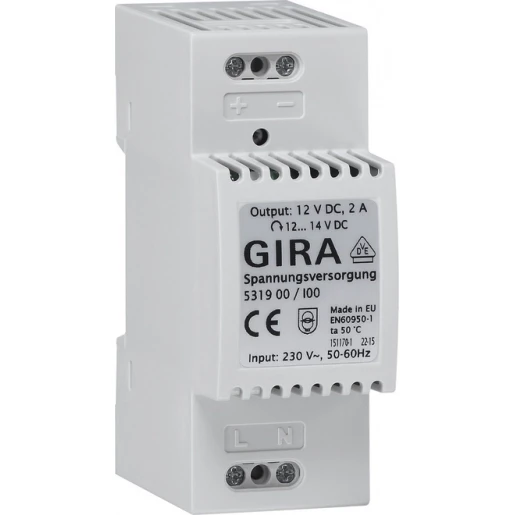Gira Voeding KNX DIN-rail 2000mA DIN-rail 531900