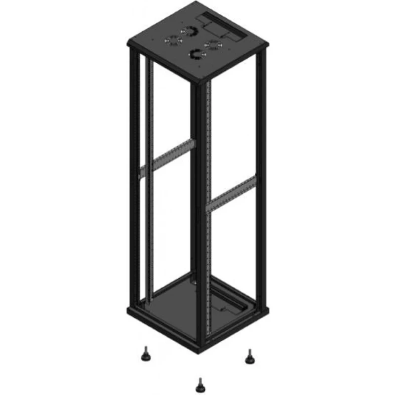 Gigamedia netwerkkast frame s70 19" 42HE 600x600mm Zwart GGM EL4266FRAME