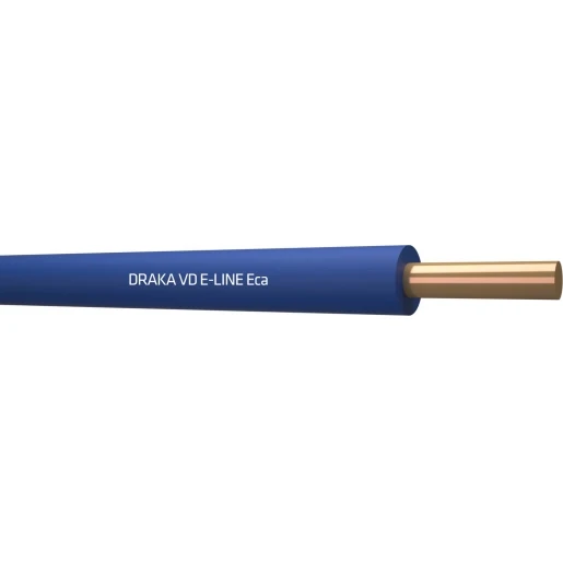 Draka E-Line Installatiedraad 2.5mm² Eca PVC 70°C blauw 100M Doos 836285D3